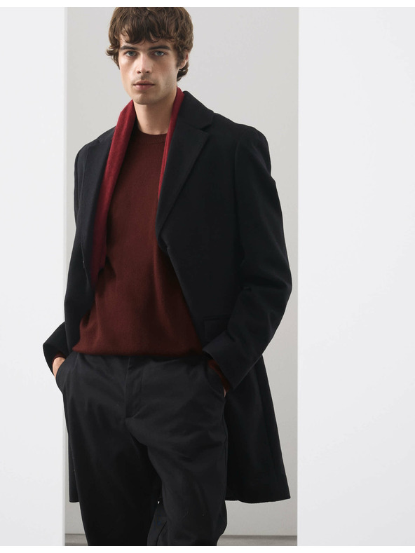 Marks & Spencer Pullover aus reinem Kaschmir mit Stehkragen von Marks & Spencer, rot