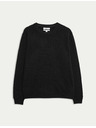 Marks & Spencer Pullover aus reinem Kaschmir mit Stehkragen von Marks & Spencer, schwarz