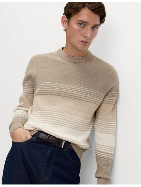 Marks & Spencer Gerippter gestreifter Pullover aus Baumwoll-Mix von Marks & Spencer mehrfarbig