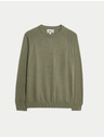 Marks & Spencer Pullover aus reiner Baumwolle, mit Rundhalsausschnitt von Marks & Spencer grün