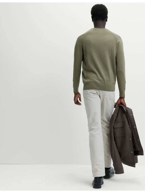 Marks & Spencer Pullover aus reiner Baumwolle, mit Rundhalsausschnitt von Marks & Spencer grün