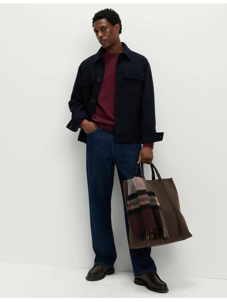 Marks & Spencer Pullover aus reiner Baumwolle, mit Rundhalsausschnitt von Marks & Spencer rot