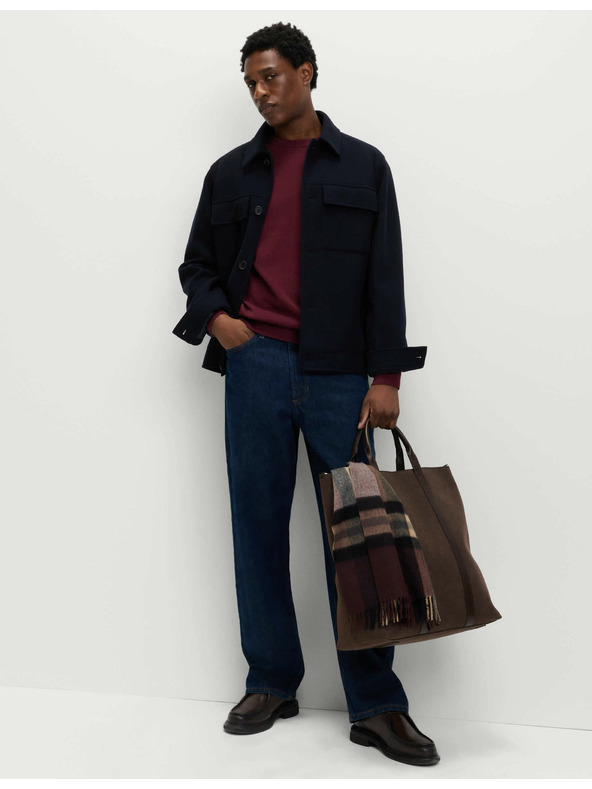 Marks & Spencer Pullover aus reiner Baumwolle, mit Rundhalsausschnitt von Marks & Spencer rot