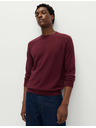 Marks & Spencer Pullover aus reiner Baumwolle, mit Rundhalsausschnitt von Marks & Spencer rot