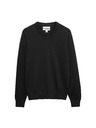 Marks & Spencer V-Ausschnitt-Pullover aus reiner Baumwolle Marks & Spencer schwarz