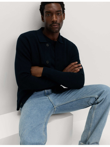 Marks & Spencer Strickjacke aus Baumwoll-Mix von Marks & Spencer marineblau