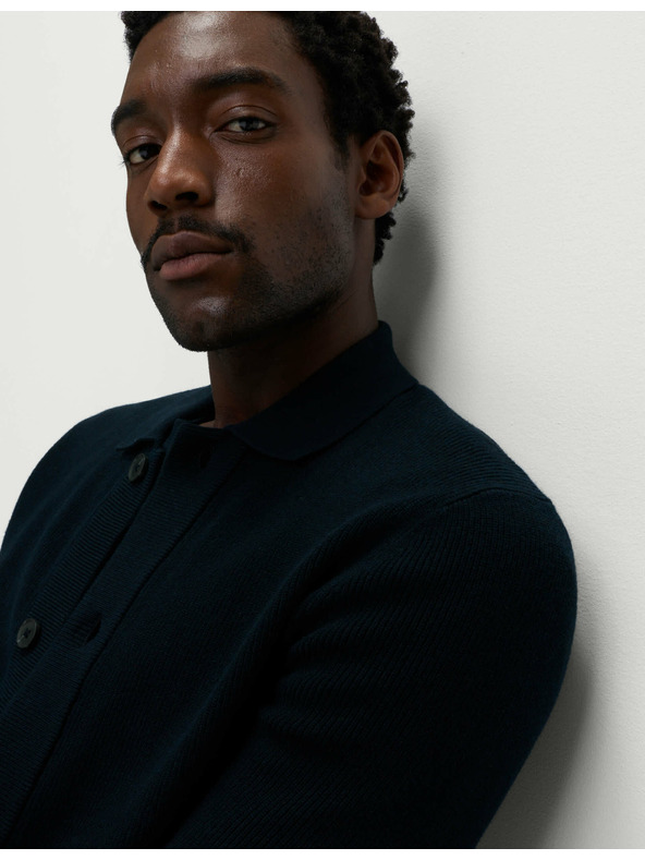 Marks & Spencer Strickjacke aus Baumwoll-Mix von Marks & Spencer marineblau