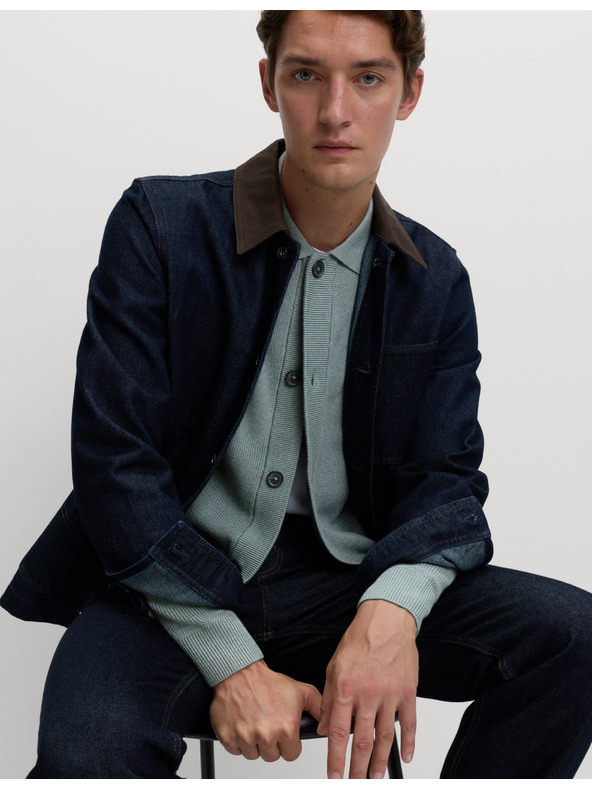 Marks & Spencer Strickjacke aus Baumwoll-Mix von Marks & Spencer grau