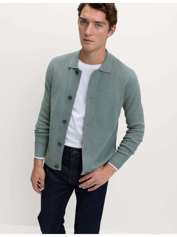Marks & Spencer Strickjacke aus Baumwoll-Mix von Marks & Spencer grau