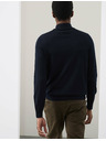 Marks & Spencer Pullover mit kurzem Reißverschluss aus reiner, extra feiner Merinowolle von Marks & Spencer marineblau
