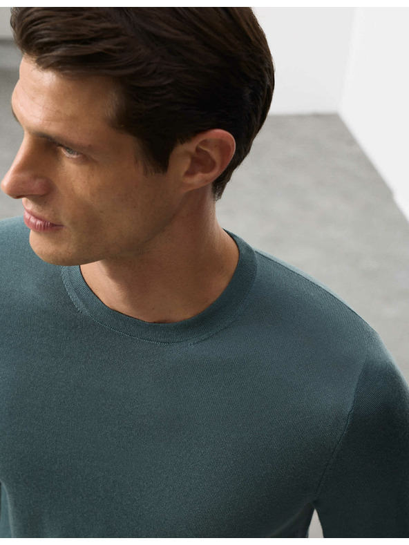Marks & Spencer Pullover aus reiner, besonders feiner Merinowolle von Marks & Spencer grün