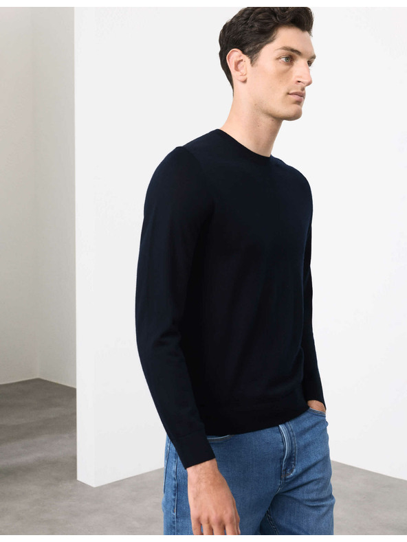 Marks & Spencer Pullover aus reiner, besonders feiner Merinowolle von Marks & Spencer marineblau