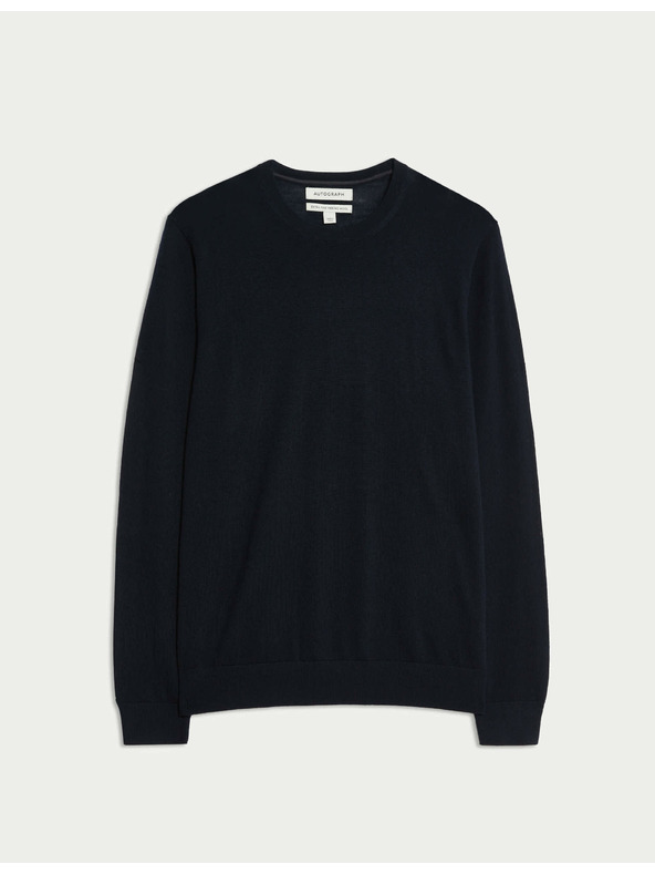 Marks & Spencer Pullover aus reiner, besonders feiner Merinowolle von Marks & Spencer marineblau