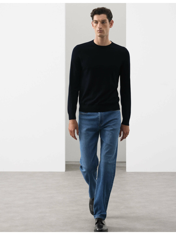 Marks & Spencer Pullover aus reiner, besonders feiner Merinowolle von Marks & Spencer marineblau