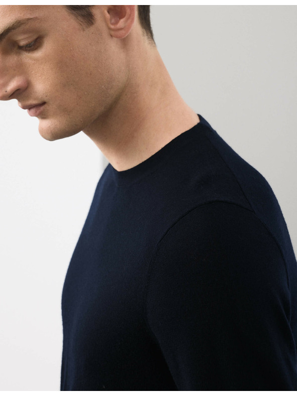 Marks & Spencer Pullover aus reiner, besonders feiner Merinowolle von Marks & Spencer marineblau