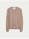 Marks & Spencer V-Ausschnitt Pullover aus reiner, besonders feiner Merinowolle von Marks & Spencer braun