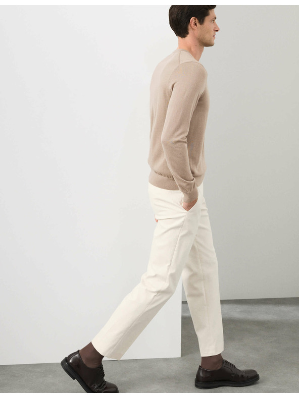 Marks & Spencer V-Ausschnitt Pullover aus reiner, besonders feiner Merinowolle von Marks & Spencer braun