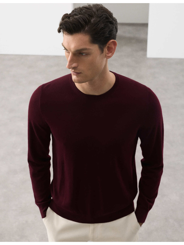 Marks & Spencer Pullover aus reiner, besonders feiner Merinowolle von Marks & Spencer rot