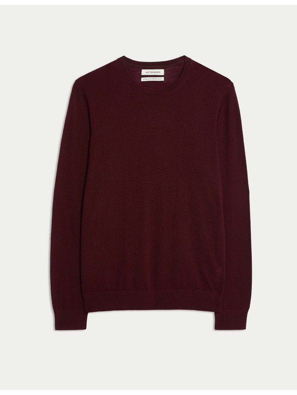 Marks & Spencer Pullover aus reiner, besonders feiner Merinowolle von Marks & Spencer rot