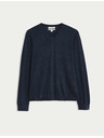 Marks & Spencer V-Ausschnitt Pullover aus reiner, besonders feiner Merinowolle von Marks & Spencer marineblau