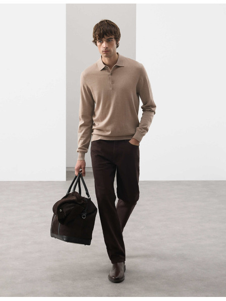 Marks & Spencer Poloshirt aus reiner, extra feiner Merinowolle von Marks & Spencer braun