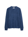 Marks & Spencer Gerippter Pullover mit Rundhals, aus extrem weicher Wollmischung Marks & Spencer navy