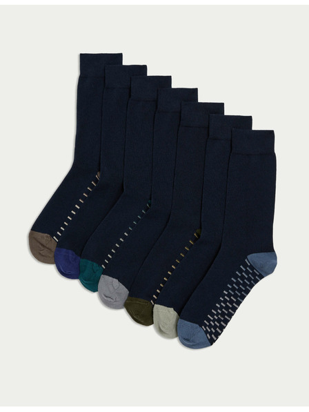 Marks & Spencer 7 Paar Cool & Fresh™ Socken mit hohem Baumwollanteil Marks & Spencer Navy