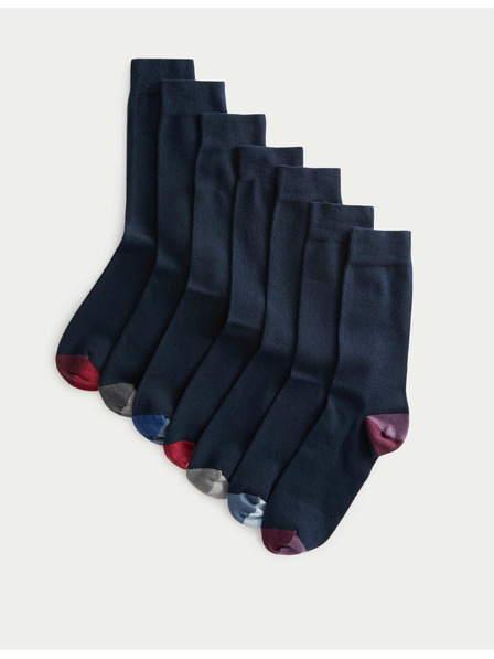 Marks & Spencer 7 Paar Cool & Fresh™ Socken mit hohem Baumwollanteil Marks & Spencer Navy