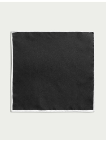Marks & Spencer Aufschlag-Einstecktuch aus reiner Seide Marks & Spencer schwarz