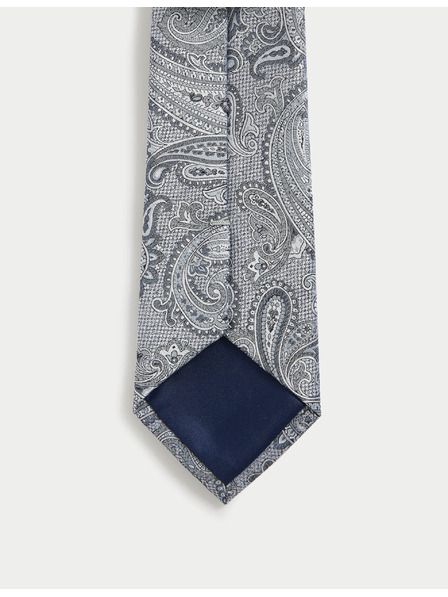 Marks & Spencer Krawatte aus 100% Seide mit Kaschmir-Muster Marks & Spencer blau