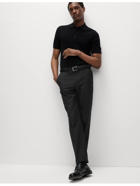 Marks & Spencer Bügelfreie Hose in klassischem Schnitt von Marks & Spencer schwarz