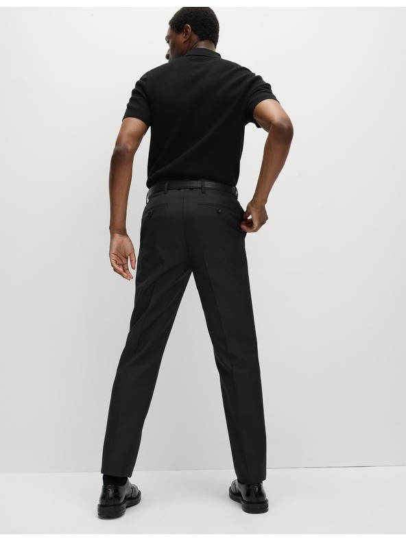 Marks & Spencer Bügelfreie Hose in klassischem Schnitt von Marks & Spencer schwarz