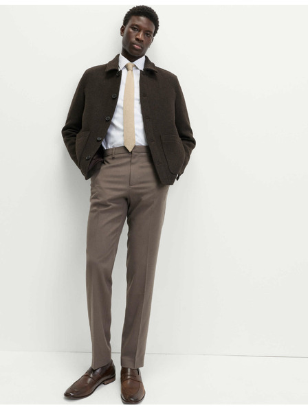 Marks & Spencer Hose in normaler Passform mit Smart Stretch von Marks & Spencer braun