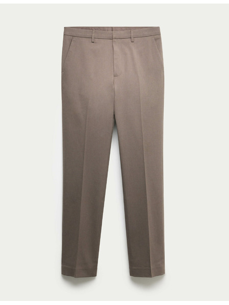 Marks & Spencer Hose in normaler Passform mit Smart Stretch von Marks & Spencer braun