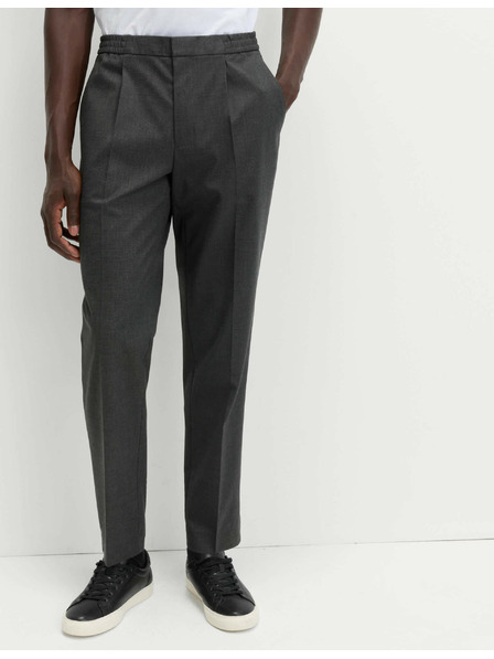 Marks & Spencer Elegante Hose mit elastischem Bund aus Baumwollmischung von Marks & Spencer grau