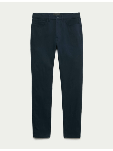 Marks & Spencer Hose mit 5 Taschen und Twill von Marks & Spencer in Marineblau