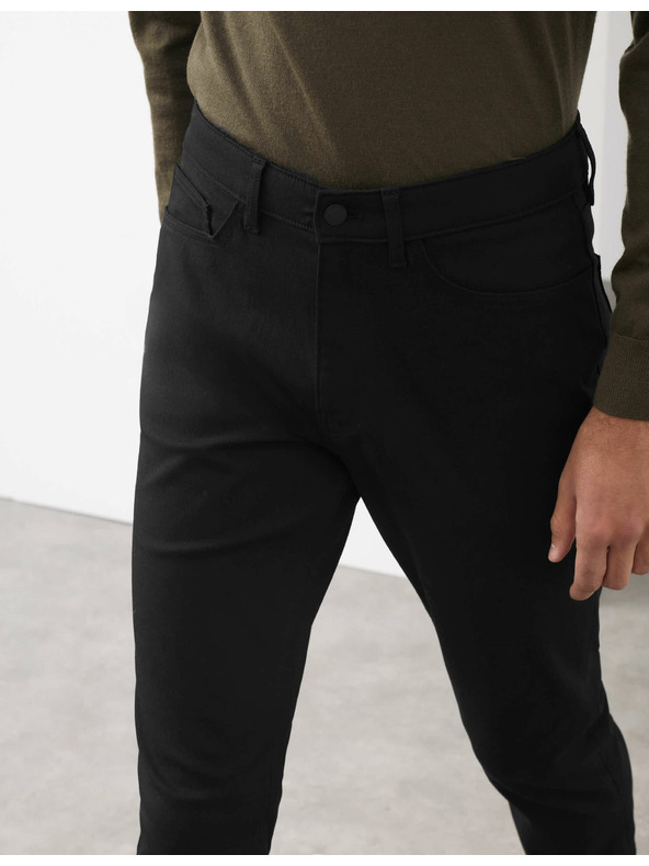 Marks & Spencer Hose mit 5 Taschen und Twill von Marks & Spencer in Schwarz