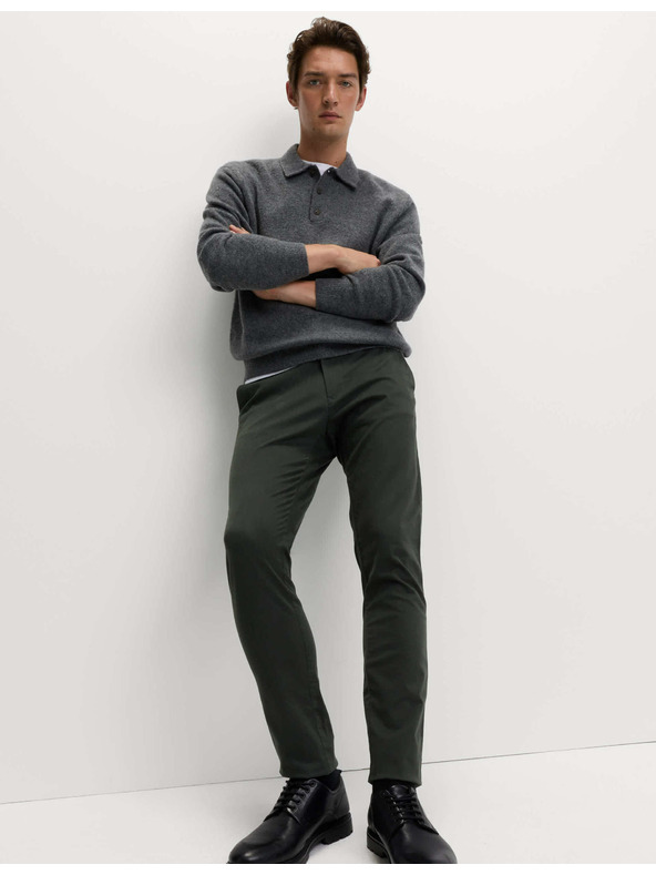 Marks & Spencer Marks & Spencer Stretch Chino Slim Fit Hose grau