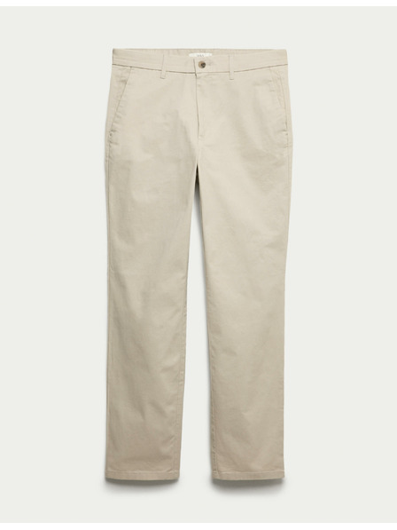 Marks & Spencer Stretchy chino pants, regular fit Marks & Spencer beige