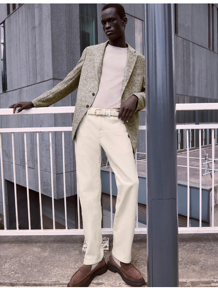 Marks & Spencer Stretch-Jeans in geradem Schnitt von Marks & Spencer cremeweiß