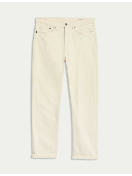 Marks & Spencer Stretch-Jeans in geradem Schnitt von Marks & Spencer cremeweiß