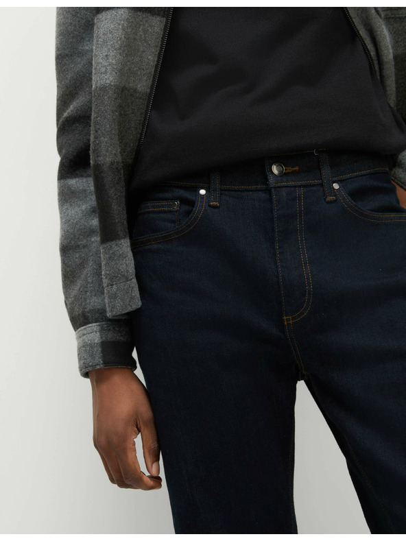 Marks & Spencer Stretch-Jeans in geradem Schnitt von Marks & Spencer marineblau