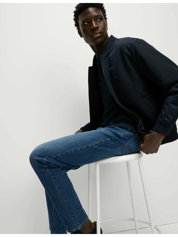 Marks & Spencer Marks & Spencer Stretch-Chinohose in Skinny Fit navy blau