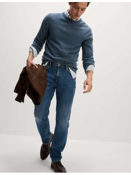 Marks & Spencer Stretch-Jeans in geradem Schnitt von Marks & Spencer marineblau