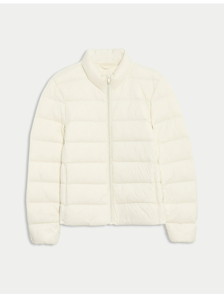 Marks & Spencer Zusammenfaltbare Steppjacke mit Feder- und Daunenfüllung von Marks & Spencer in Cremefarben