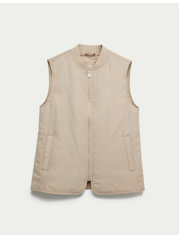 Marks & Spencer Gefütterte Weste von Marks & Spencer in Beige