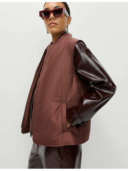 Marks & Spencer Gefütterte Weste von Marks & Spencer in Braun