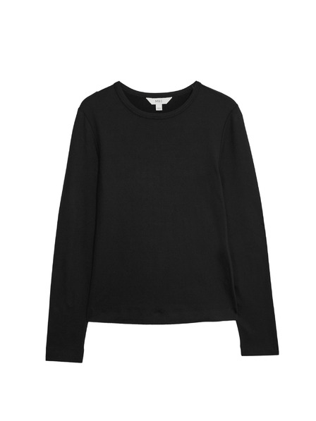 Marks & Spencer Top mit langen Ärmeln, enger Schnitt von Marks & Spencer schwarz