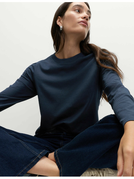 Marks & Spencer Top aus reiner Baumwolle für den täglichen Gebrauch von Marks & Spencer navy