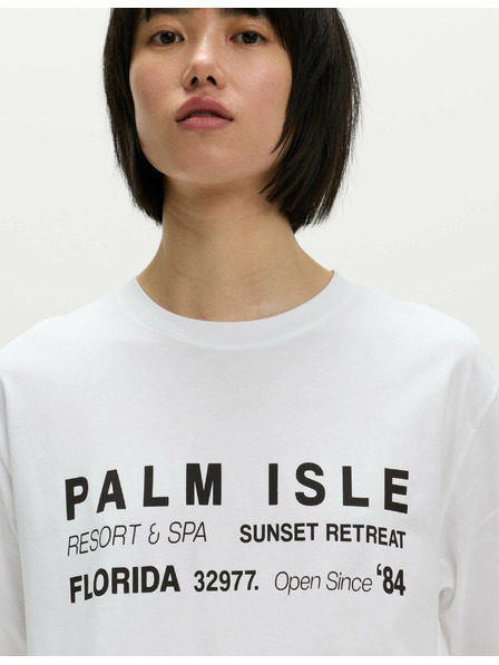 Marks & Spencer Oversize-T-Shirt mit Schriftzug aus reiner Baumwolle von Marks & Spencer in Braun